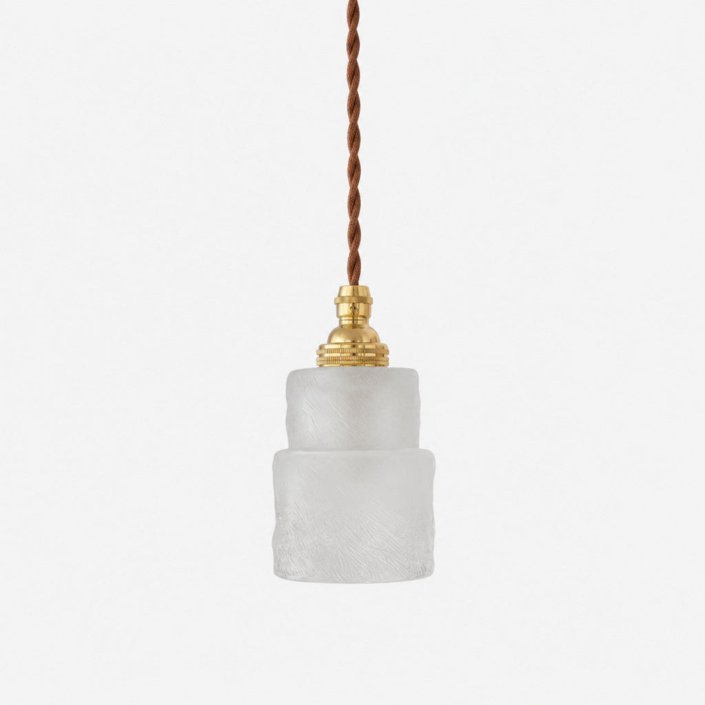 Suspension vintage japonaise en verre dépoli | Esilora