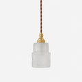 Suspension vintage japonaise en verre dépoli | Esilora