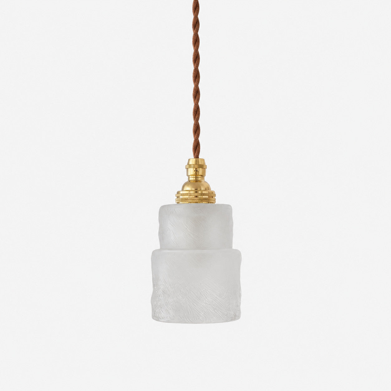 Suspension vintage japonaise en verre dépoli | Esilora