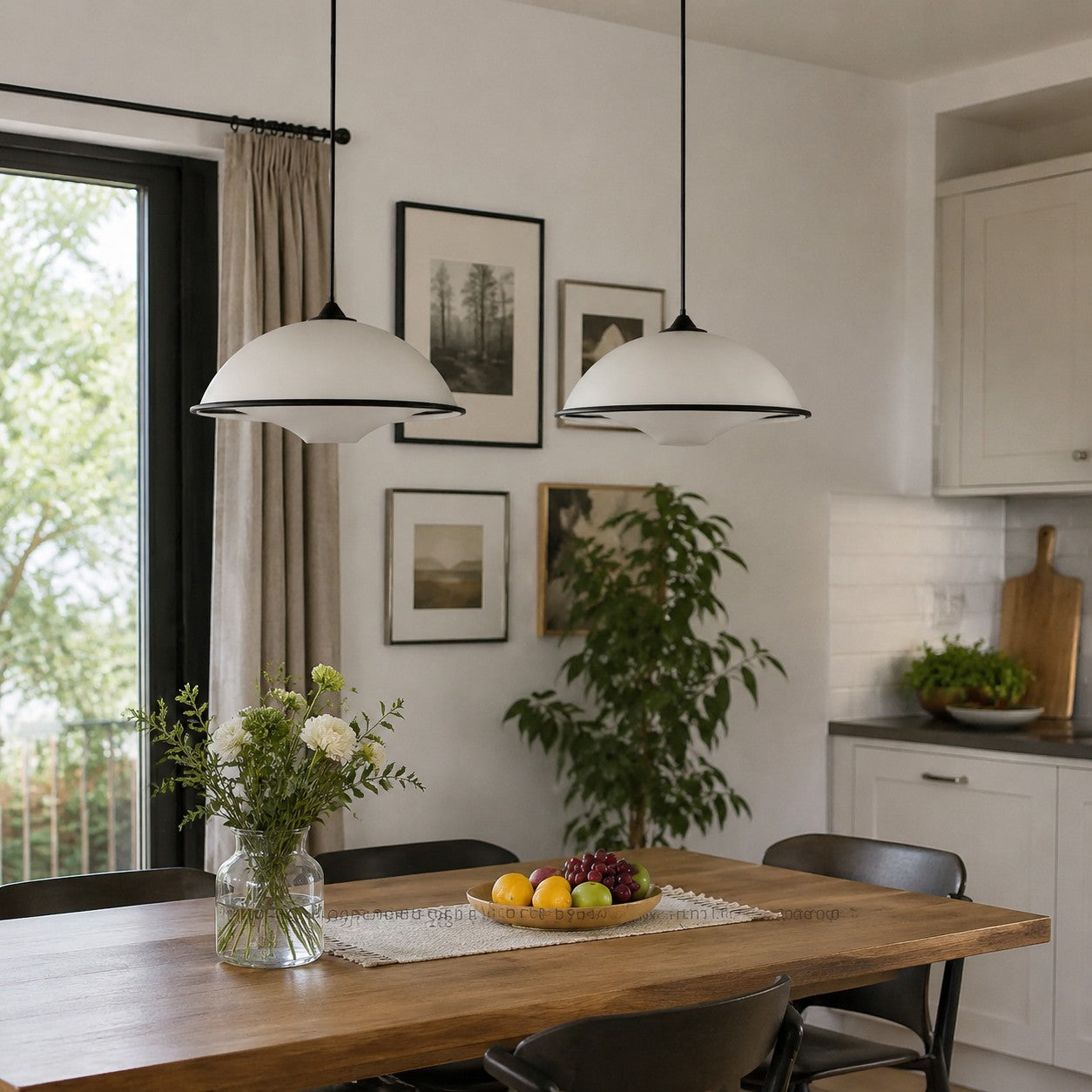 Bauhaus UFO Acrylic Pendant Lamp for Dining Rooms | Esilora