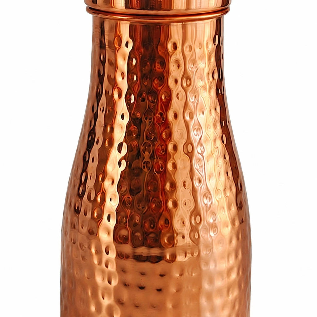Handcrafted Hammered Copper Water Kettle Set | Esilora