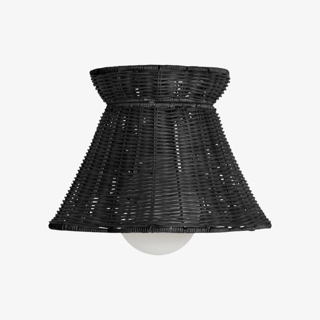 Wickara Woven Organic Silhouette Ceiling Light - Rattan Boho Style for Living Room | Esilora