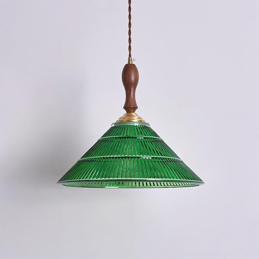 Zelená závěsná lampa Nolyn | Esilora