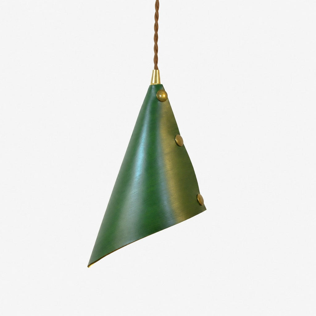 Leather Cone Pendant Lamp | Esilora
