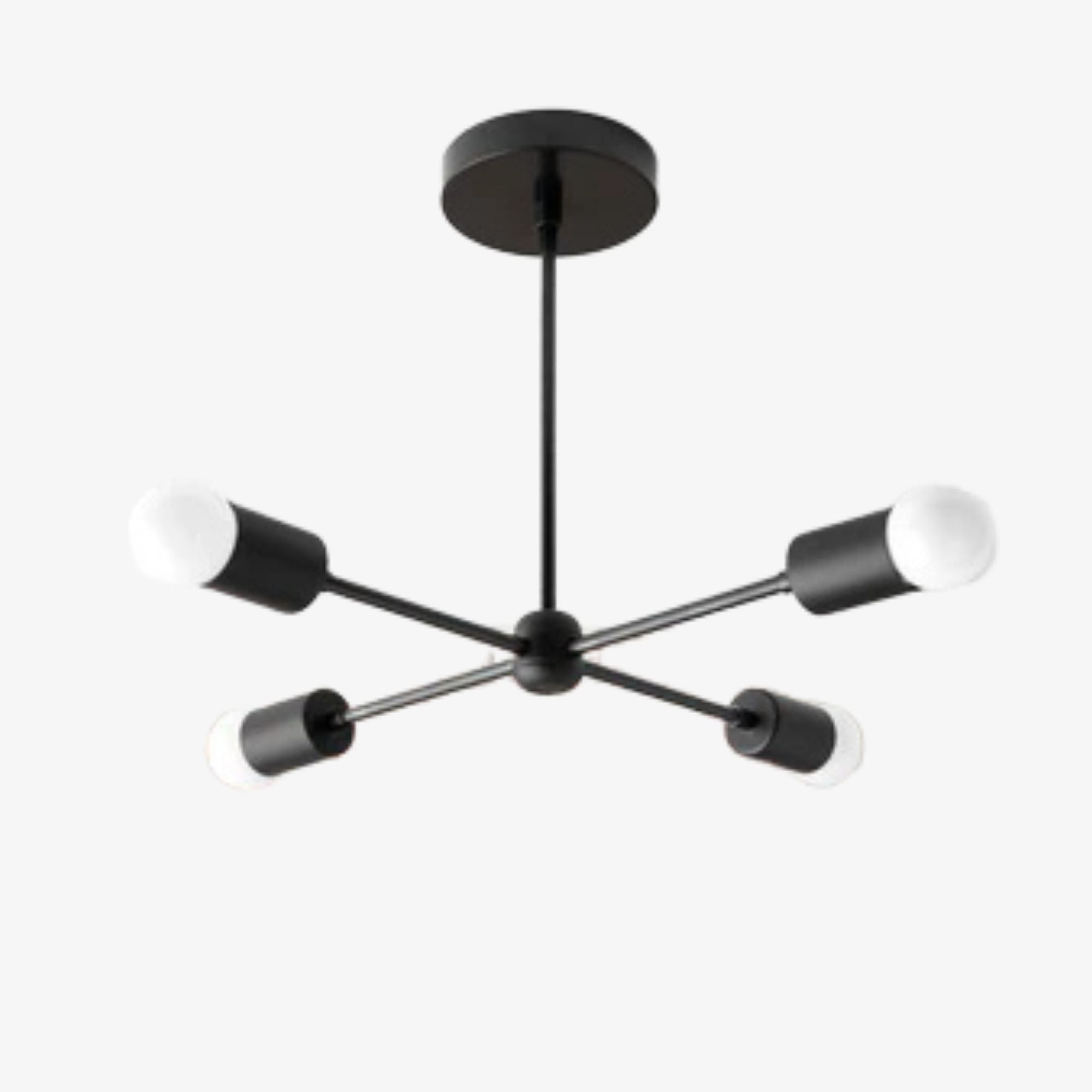 Mobilux Line Mid-Century Gold Sputnik Kronleuchter – Halbeinbau geometrische Messingleuchte | Esilora