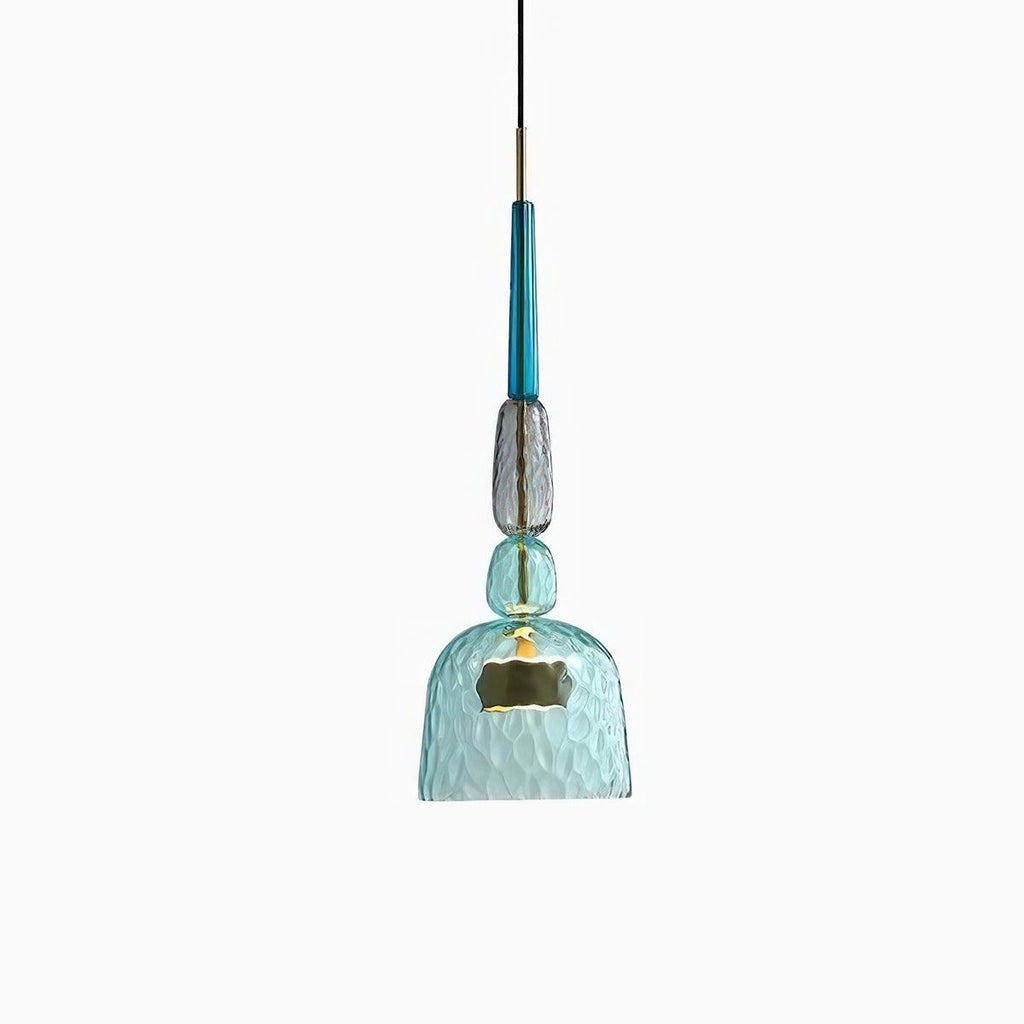 Hand Blown Glass Pendant Lamp - Colorful Candy Iron Mixed Color Indoor | Esilora