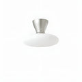 Konos White Glass Flush Mount Ceiling Light | Esilora