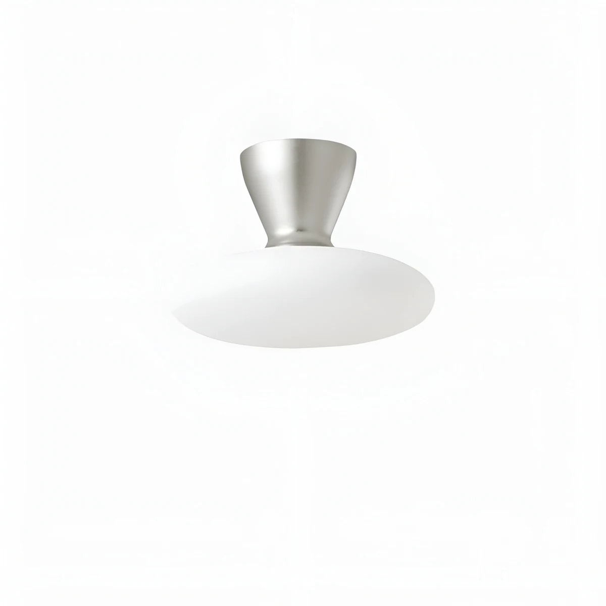 Konos White Glass Flush Mount Ceiling Light | Esilora