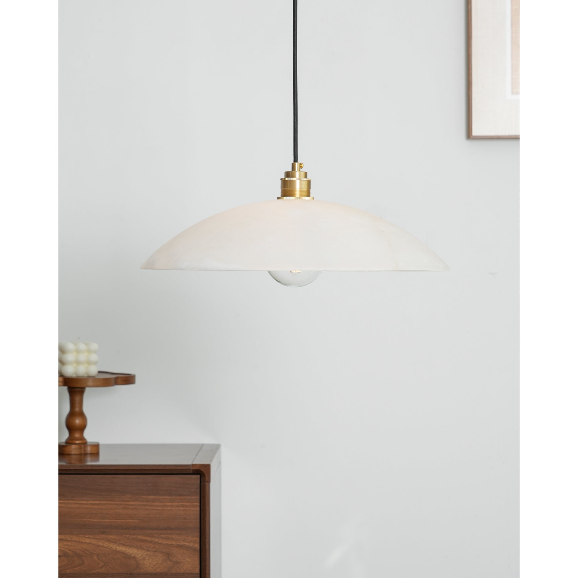 Alabaster Dome Pendant Light | Esilora