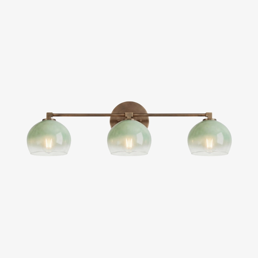 Javina globus-vegglampe – minimalistisk lampe i metall og glass med klokkeform for belysning i stue og soverom | Esilora
