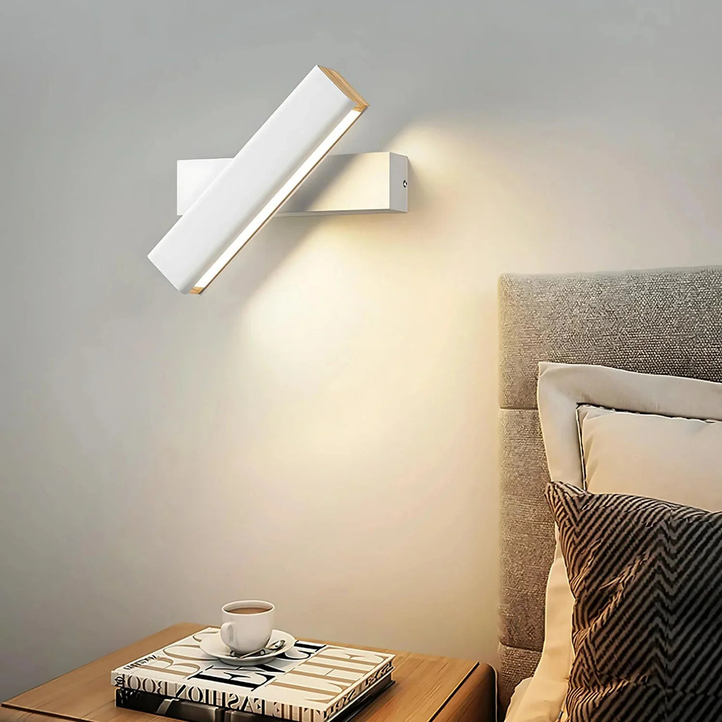Moderne væglampe i aluminium med Light Line-design | Esilora