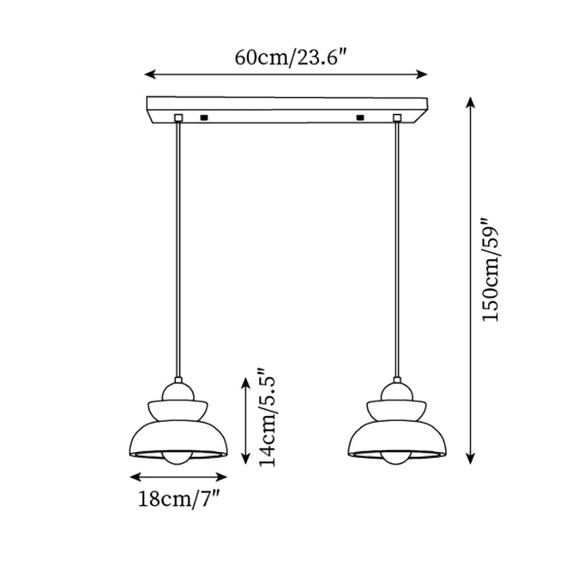 Závěsná lampa Karwei | Esilora