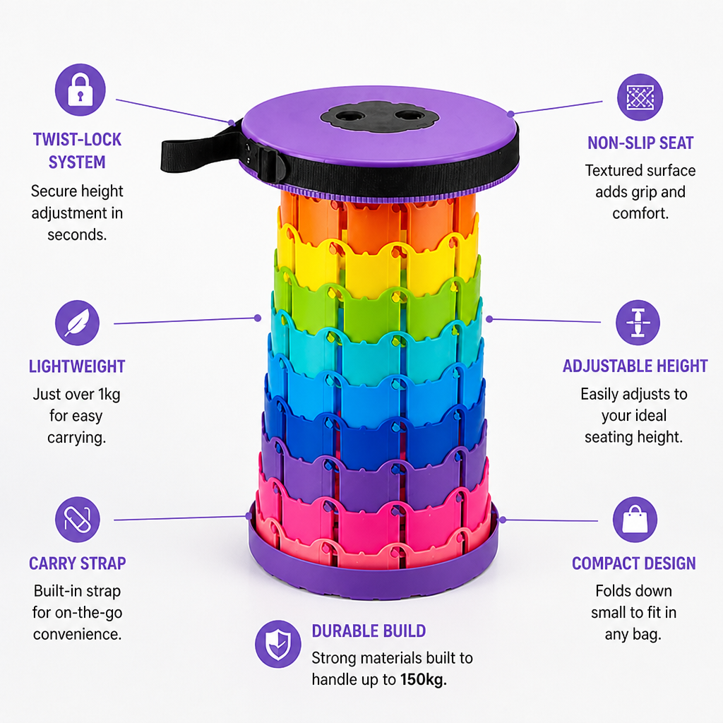 StrideSeat — Comfort solidissimo che si muove con te ovunque tu vada - Esilora