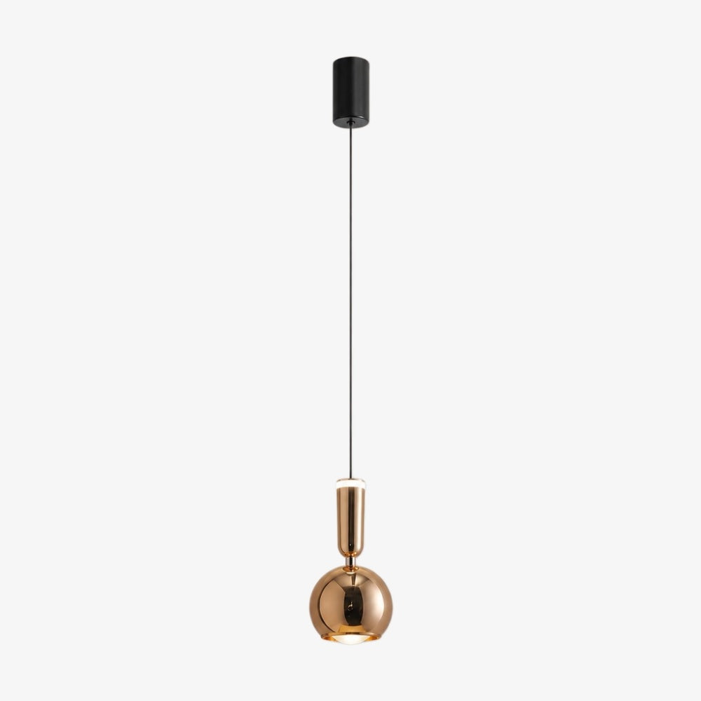 Suspension moderne Ivoran - Lampe suspendue fine, réglable, en métal et acrylique pour chambre et couloir | Esilora
