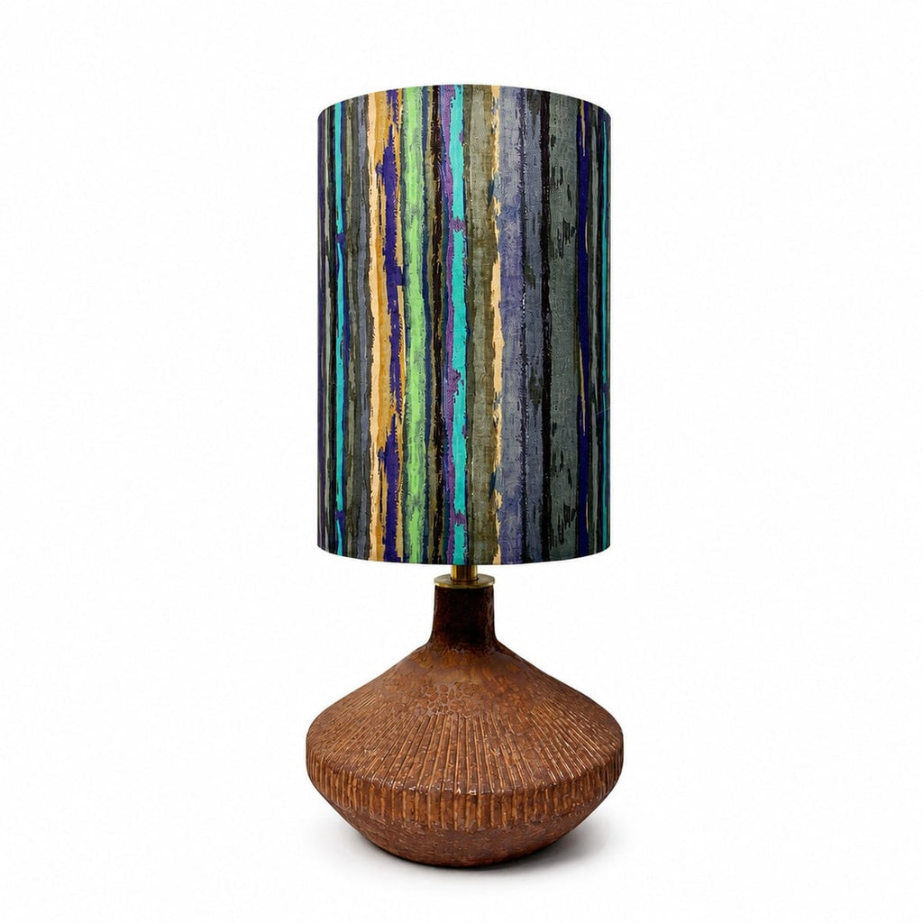 Liberty-Style Fabric Shade Ceramic Table Lamp for Bedside Ambient Lighting | Esilora