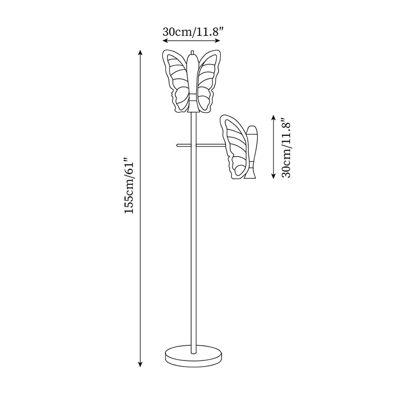 Galileo Butterfly Floor Lamp | Esilora
