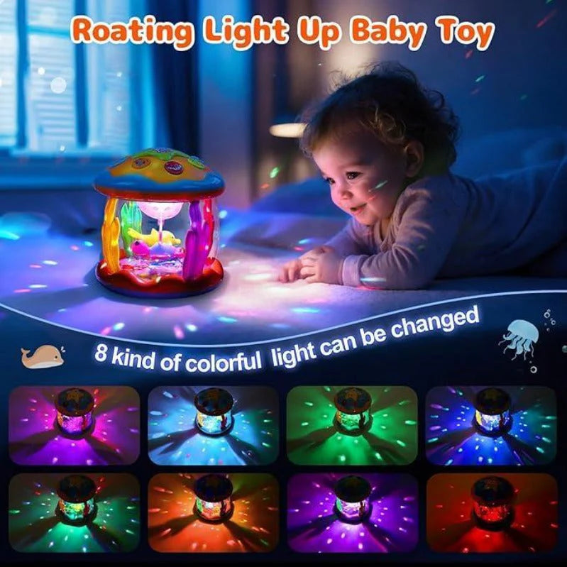 Spinning Infant Night Light Projector with Music - Esilora