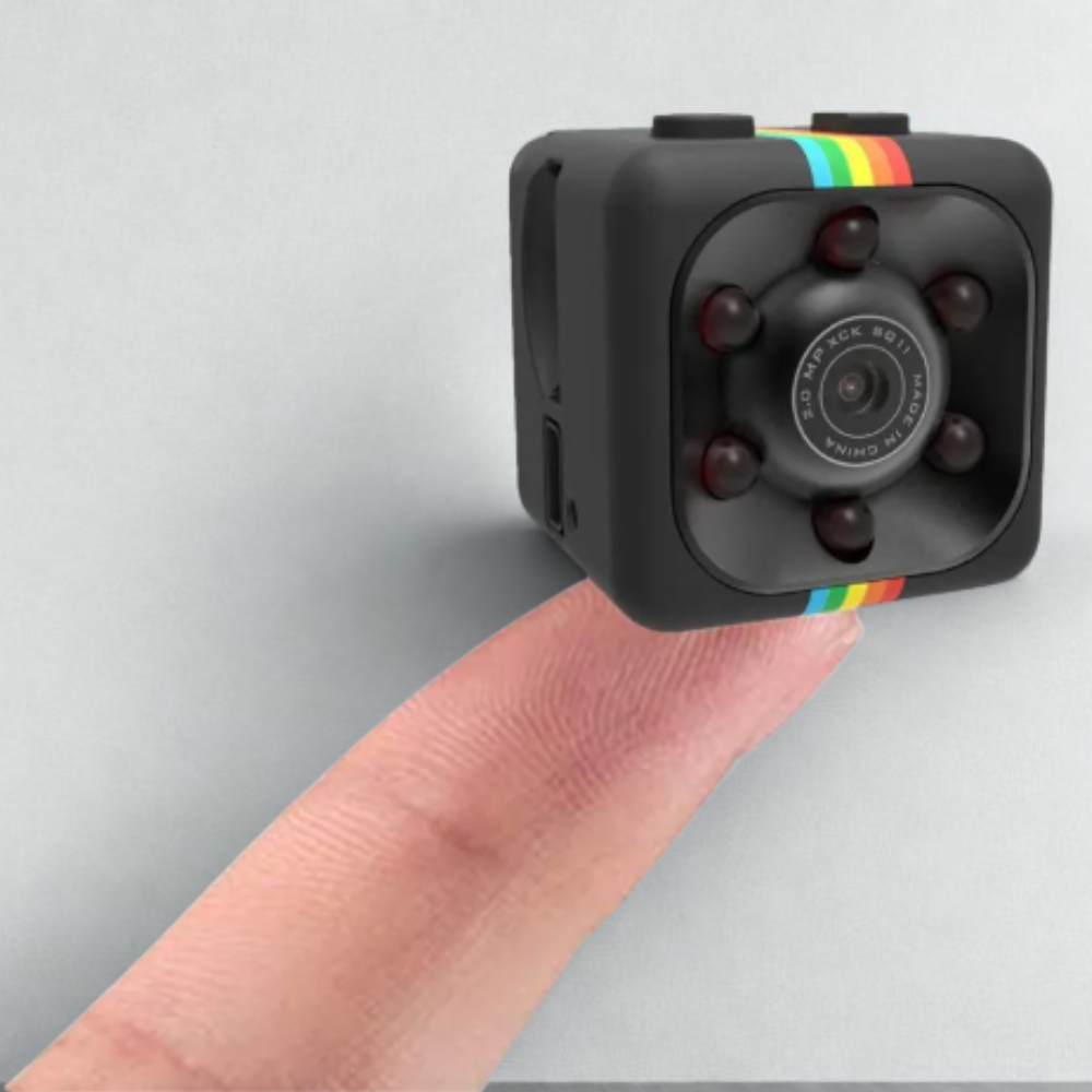 Mini cámara Wi-Fi — Full HD, visión nocturna, detección de movimiento