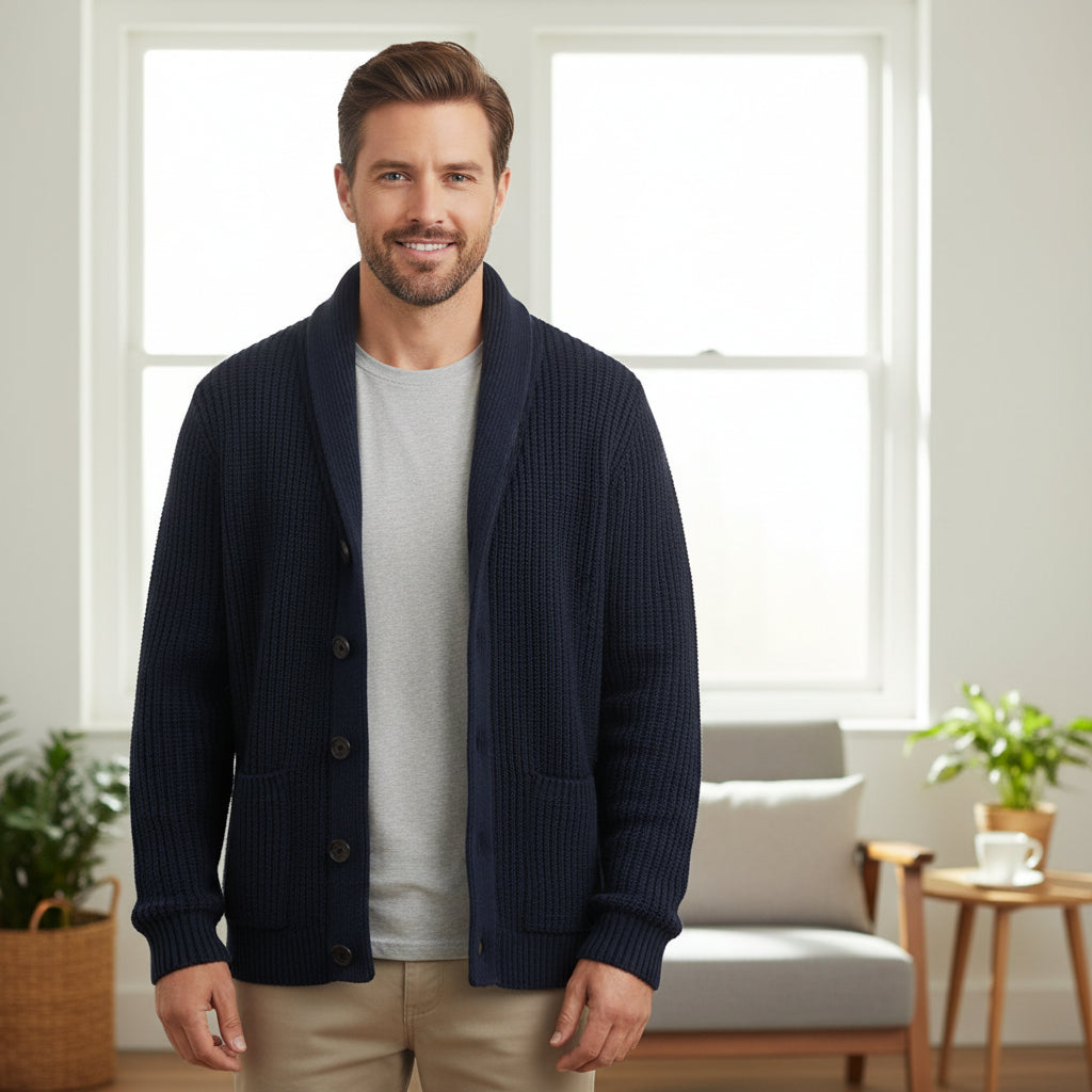 Casual Strickjacke Knopfverschluss - Image 7