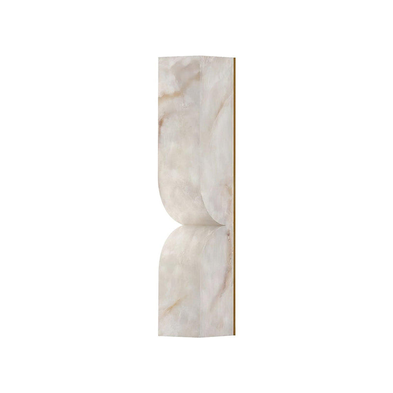 Moderne rechteckige Alabaster-Wandleuchte – Minimalistische Leuchte für Schlafzimmer Flur Wohnzimmer | Esilora