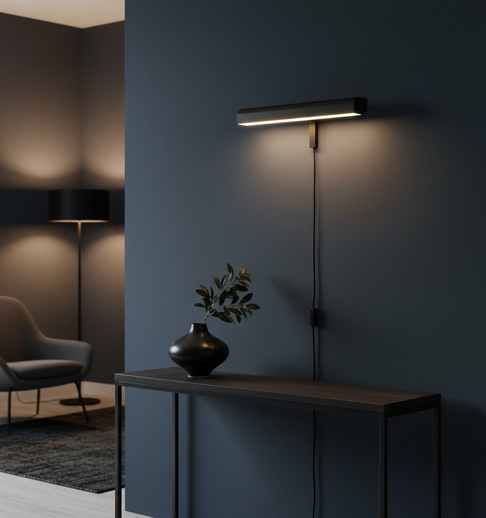 Lampada da galleria Libris in metallo - Design essenziale per esporre opere d’arte in casa | Esilora