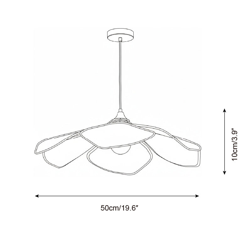 Raffia Petal Pendant Lamp | Esilora