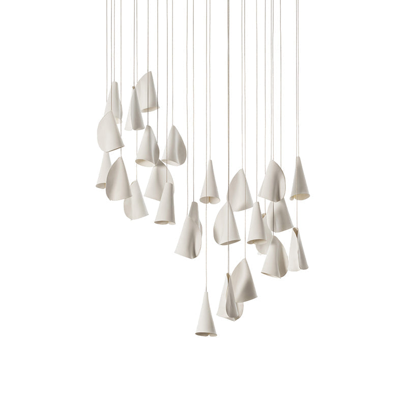 21 Thin Porcelain Pendant Lamp | Esilora