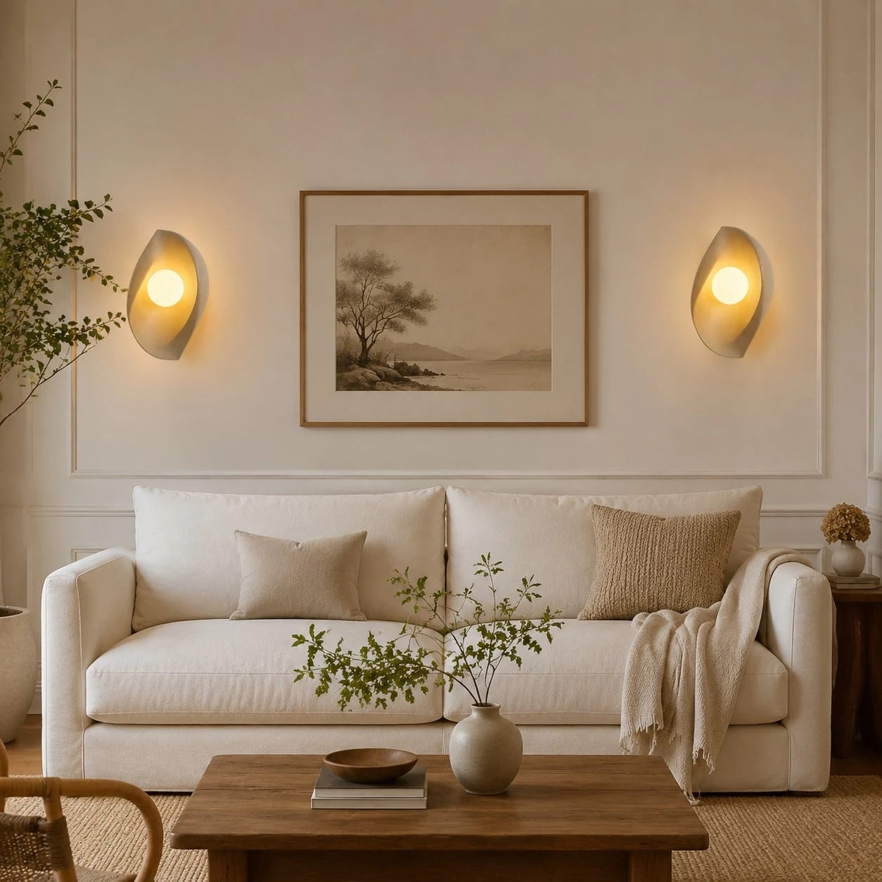 Wabi-Sabi Resin Wall Sconce | Esilora