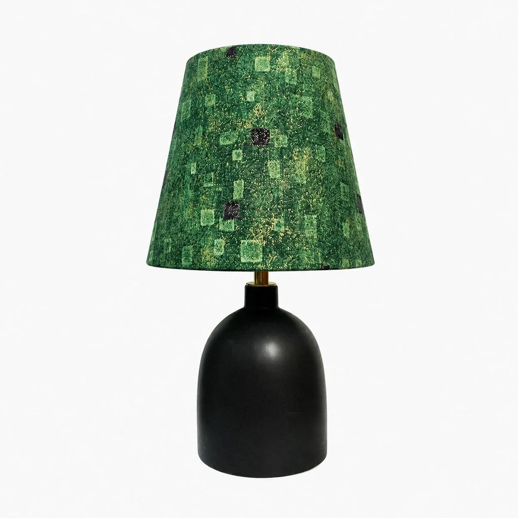 Ceramiczna lampa stołowa Liberty z tkaninowym kwiatowym kloszem | Esilora
