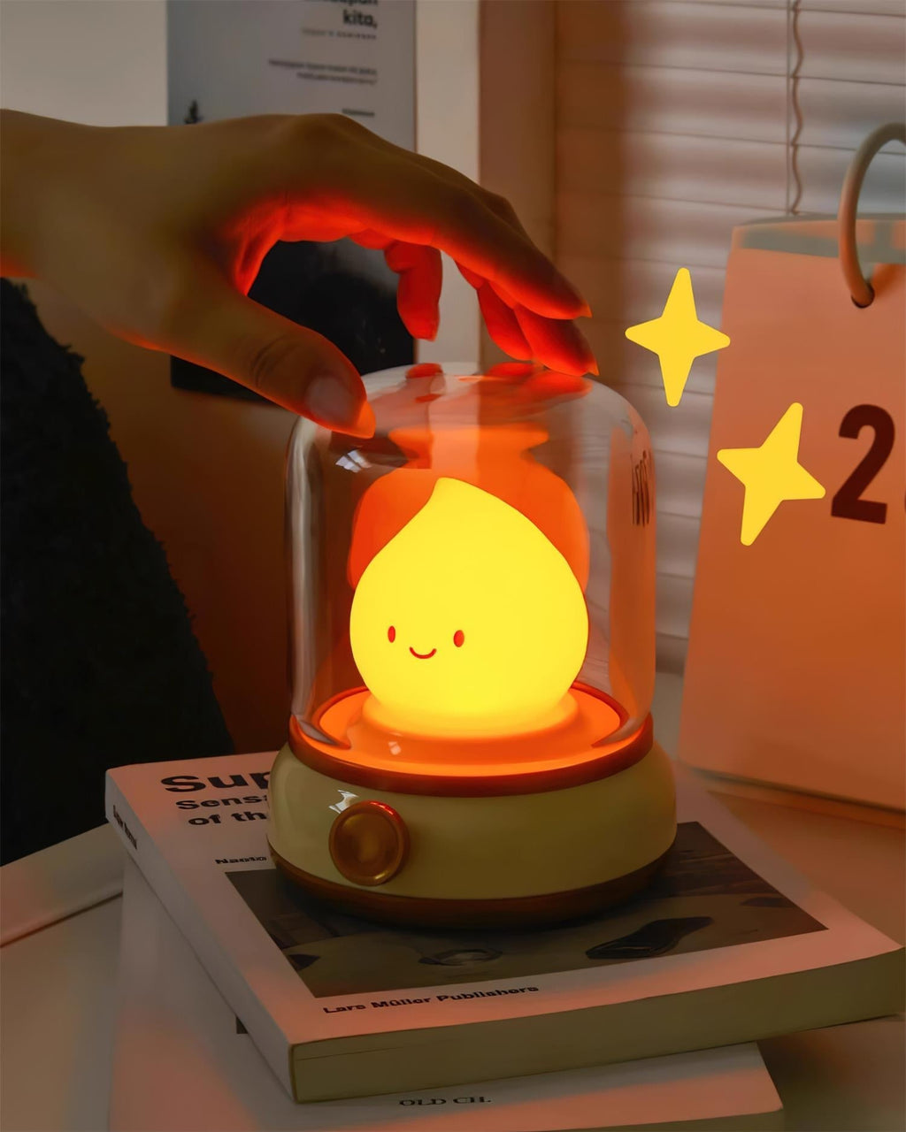 مصباح Flame LED الليلي الصغير | Esilora