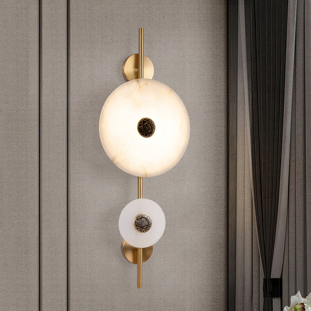 Alabaster Eclipse Wall Light | Esilora