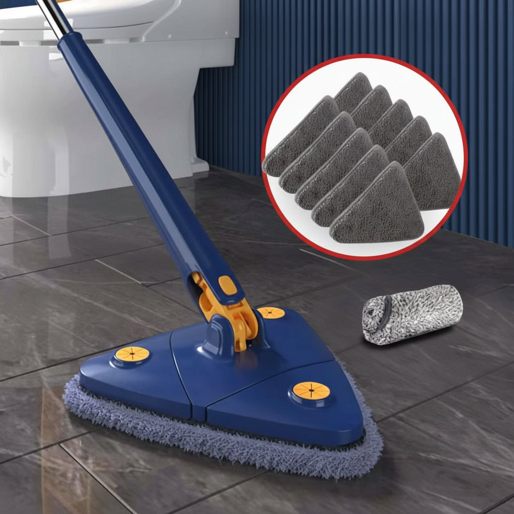 Spray Mop Set — Microfiber Replacement Pads, Trigger Sprayer, Extended Handle