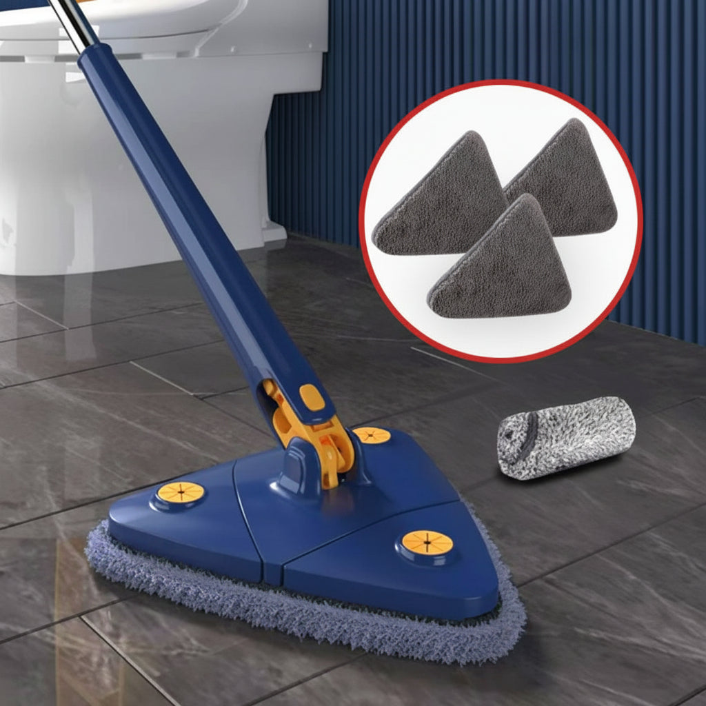 Spray Mop Set — Microfiber Replacement Pads, Trigger Sprayer, Extended Handle