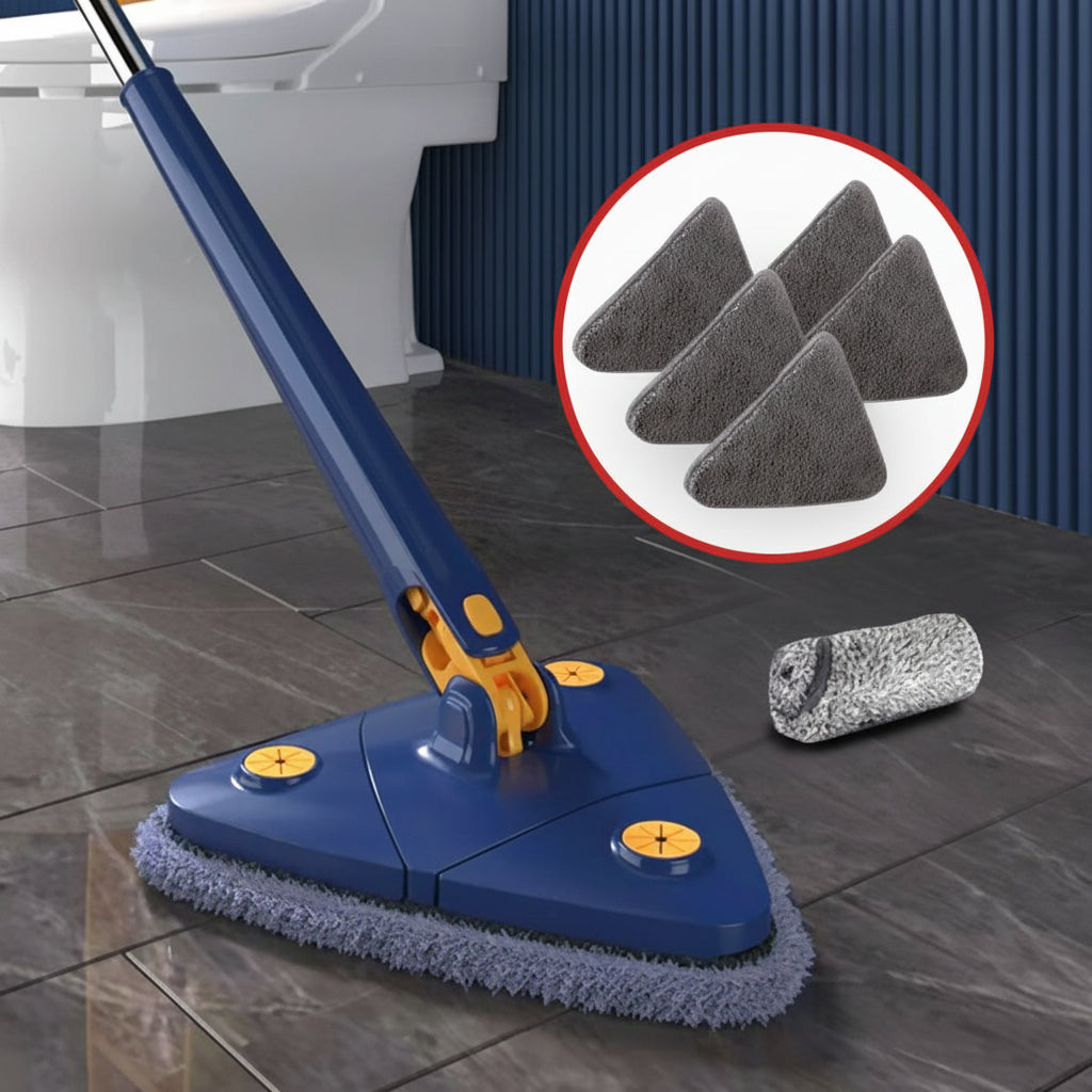 Spray Mop Set — Microfiber Replacement Pads, Trigger Sprayer, Extended Handle