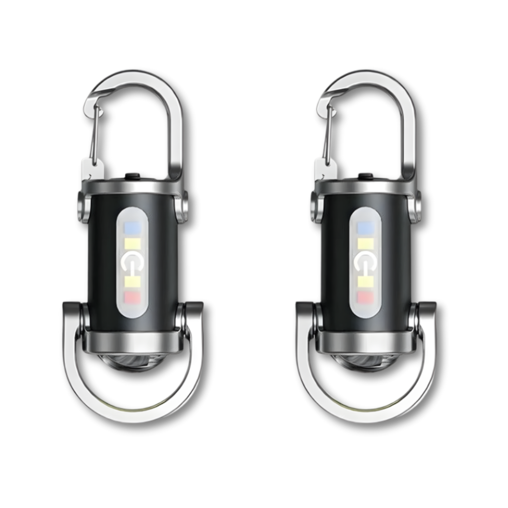 مصباح يدوي LED محمول بمشبك — ملحق حلقي للتعليق