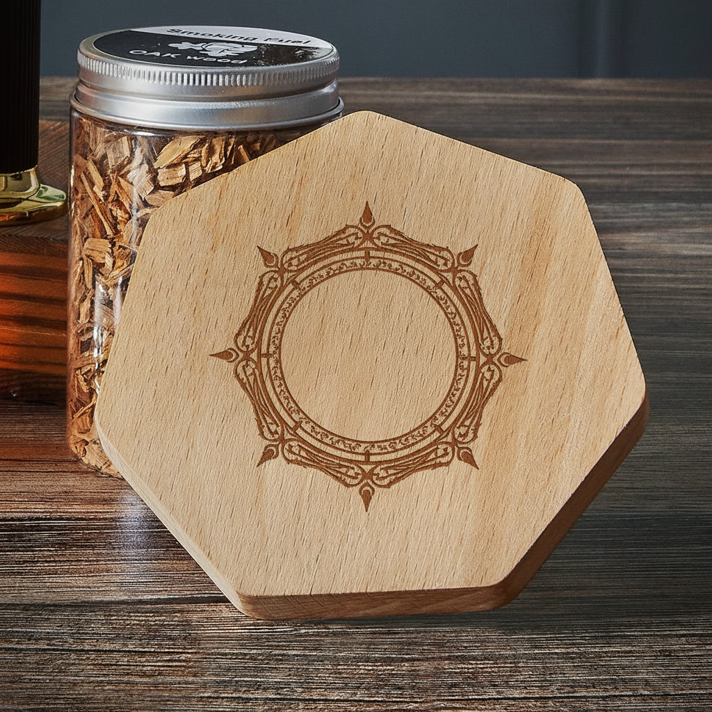 Set de regalo para ahumar cócteles — tapa para ahumar, virutas de madera y accesorios
