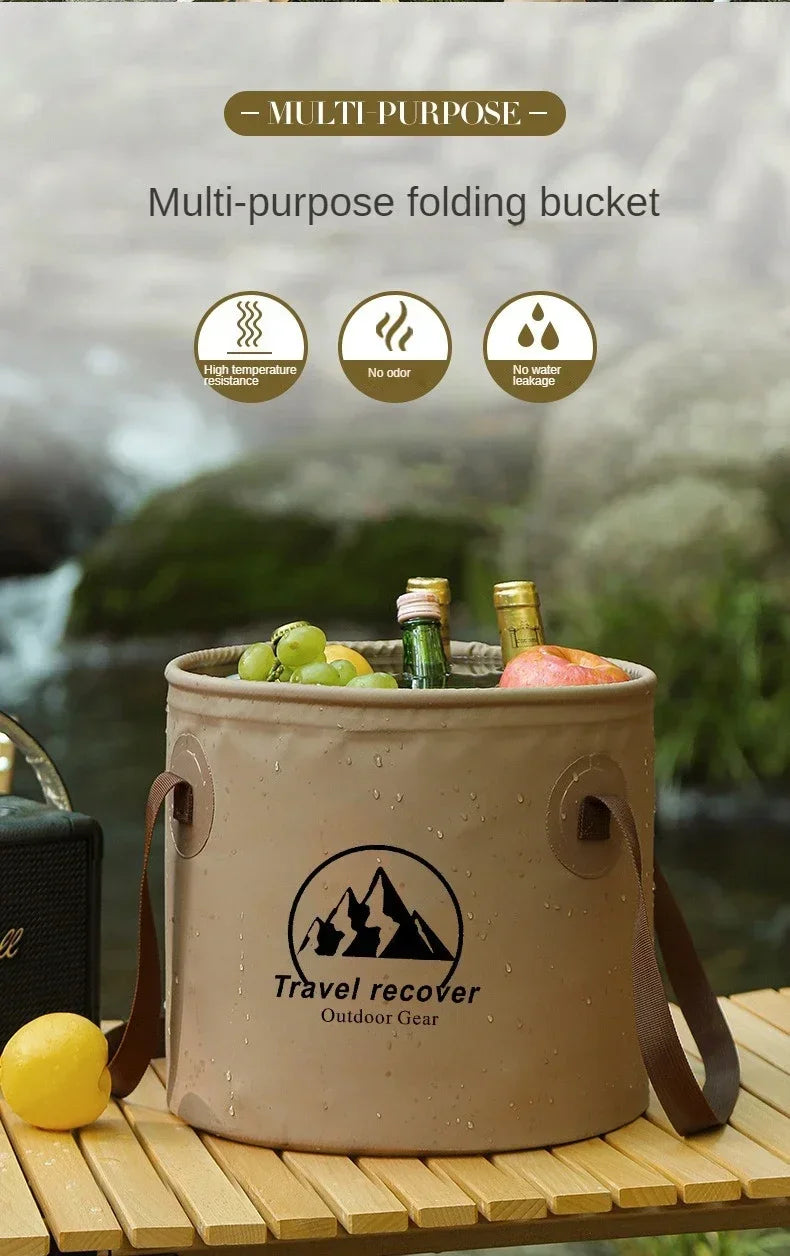 Portable PVC Water Container for Camping and Vehicle Cleaning - Esilora