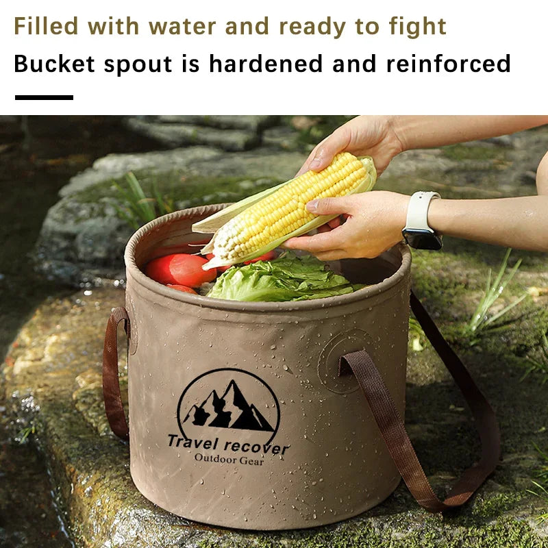Portable PVC Water Container for Camping and Vehicle Cleaning - Esilora