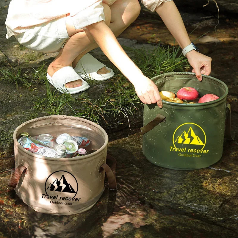 Portable PVC Water Container for Camping and Vehicle Cleaning - Esilora
