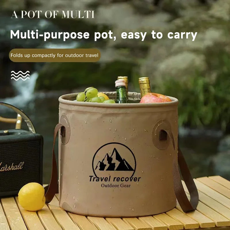 Portable PVC Water Container for Camping and Vehicle Cleaning - Esilora