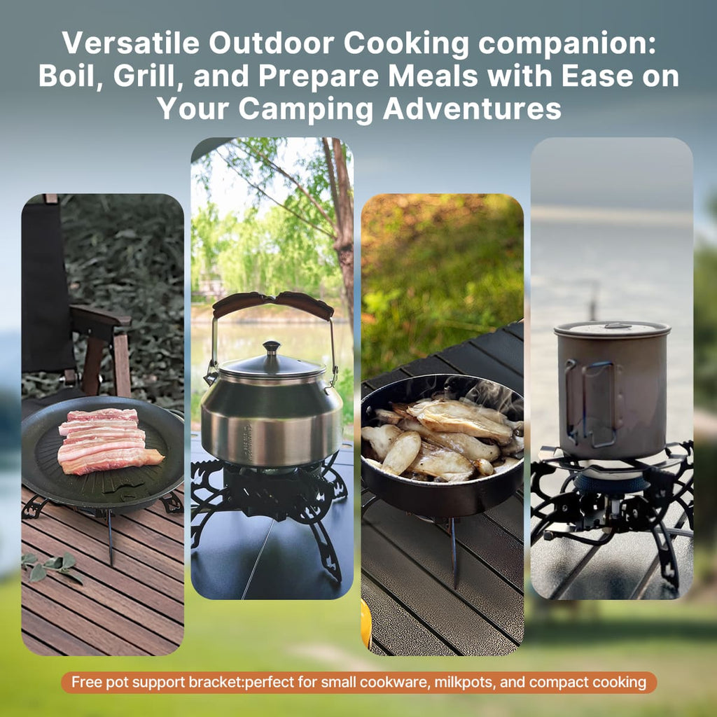Portable Camping Burner 3800W - Compact Outdoor Stove - Esilora