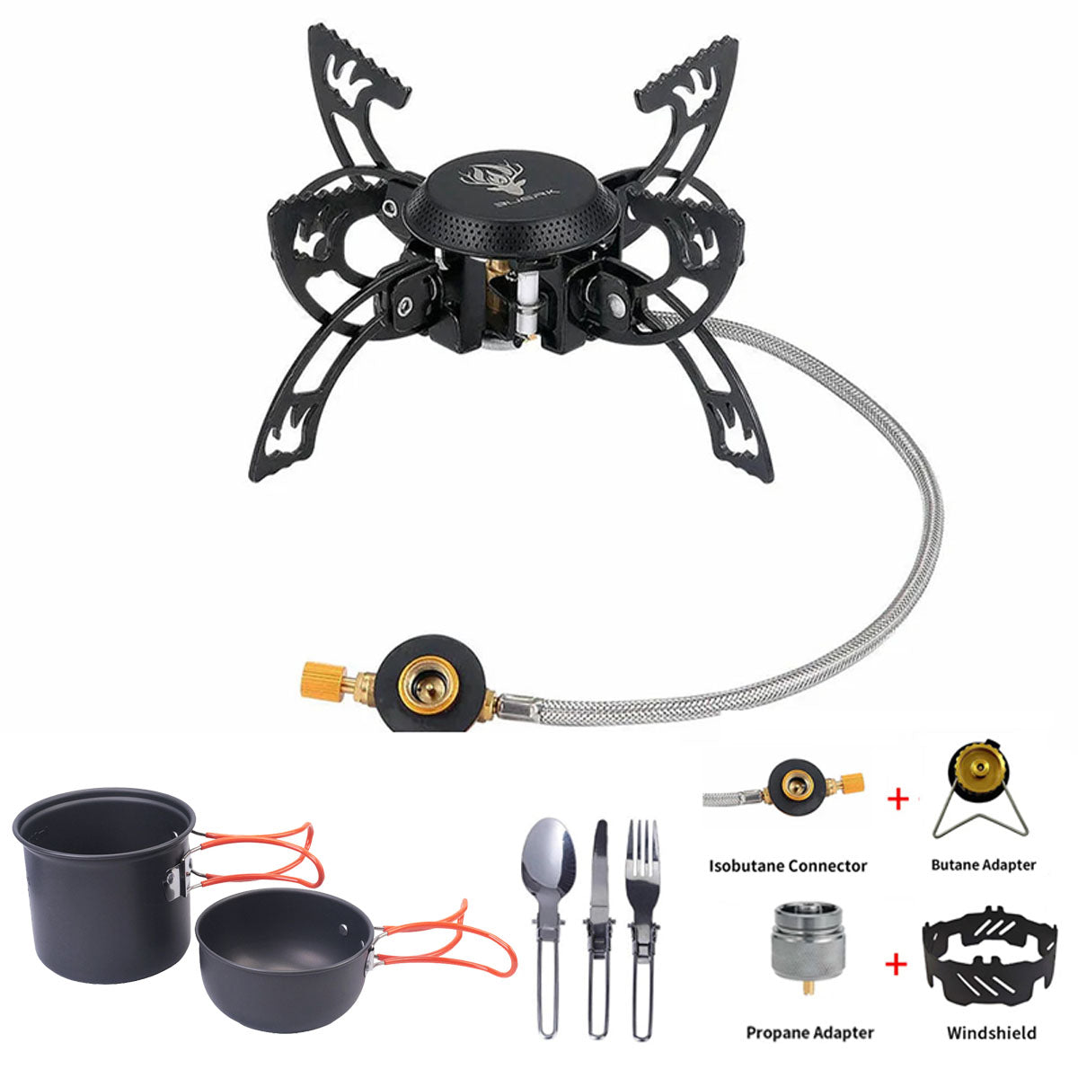 Portable Camping Burner 3800W - Compact Outdoor Stove - Esilora