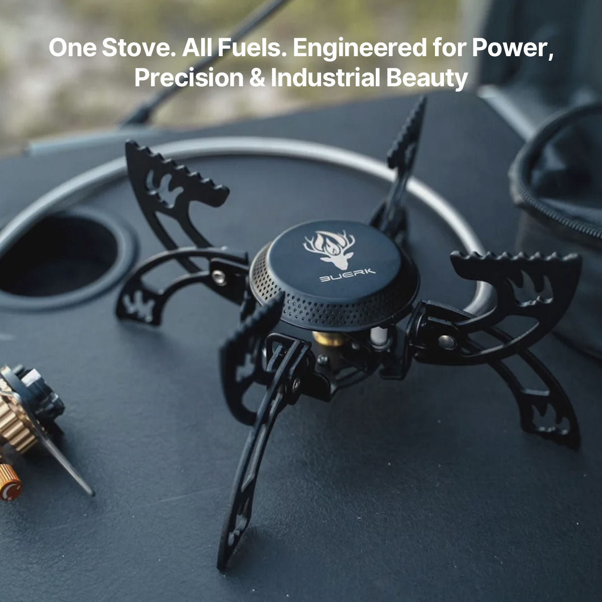 Portable Camping Burner 3800W - Compact Outdoor Stove - Esilora