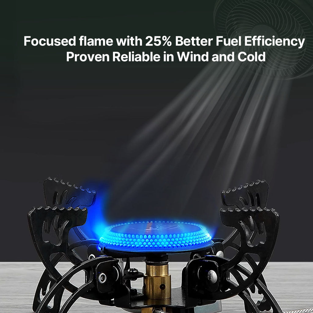 Portable Camping Burner 3800W - Compact Outdoor Stove - Esilora