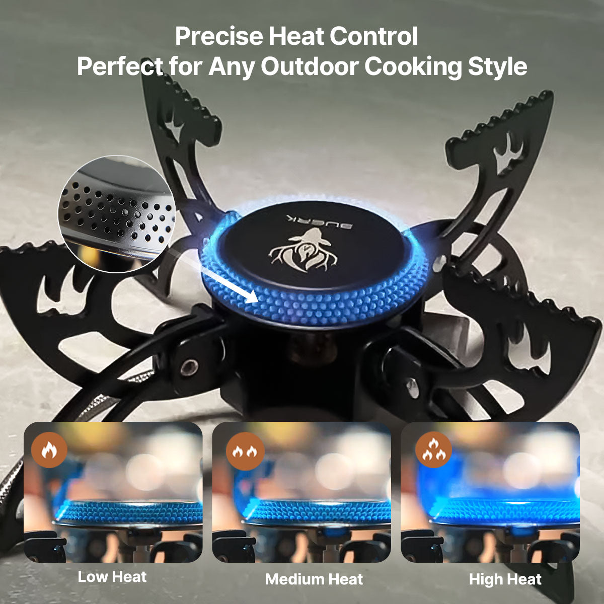 Portable Camping Burner 3800W - Compact Outdoor Stove - Esilora