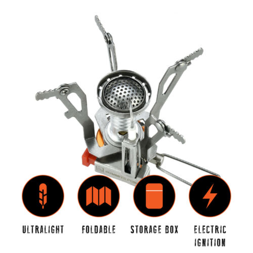 Portable Stove for Camping with Piezo Ignition System - Esilora