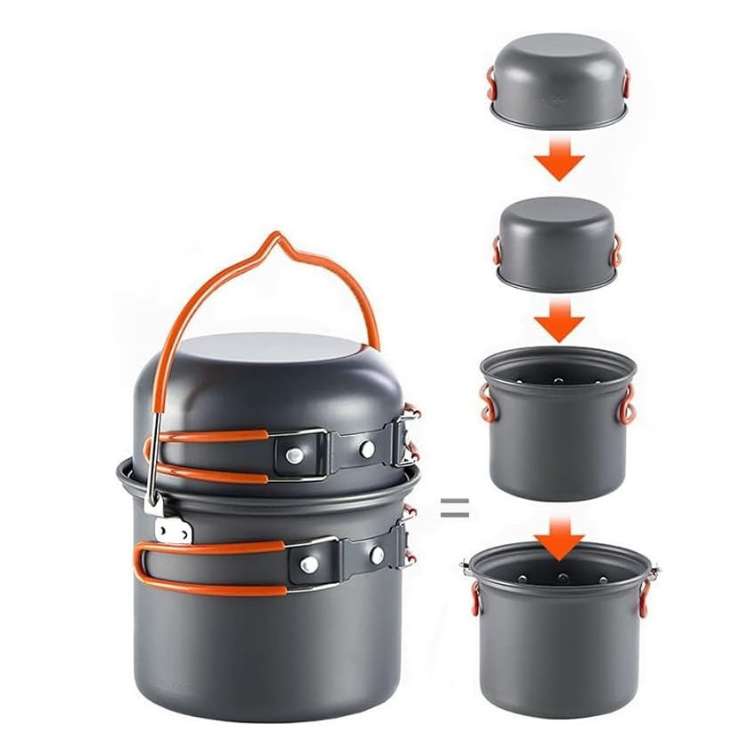 Portable Cooking Gear Set for Outdoor Camping - Esilora