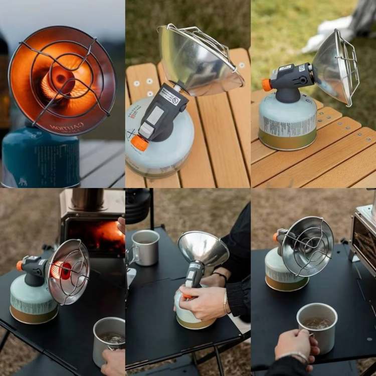 Bærbar gasvarmer til camping – kompakt design - Esilora