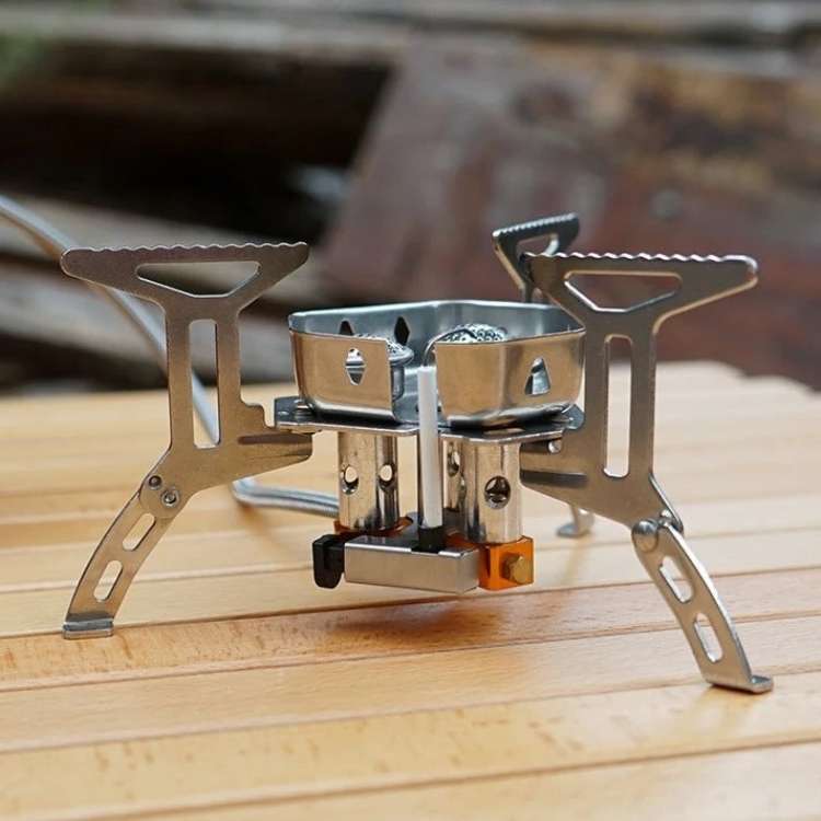 Fornello da campeggio portatile per cucinare all’aperto con gas propano - Esilora