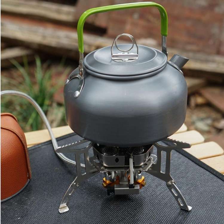 Fornello da campeggio portatile per cucinare all’aperto con gas propano - Esilora